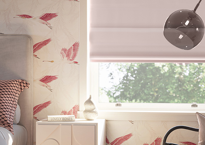 Menton, Dusted Pink - Roman Blind - Image 5